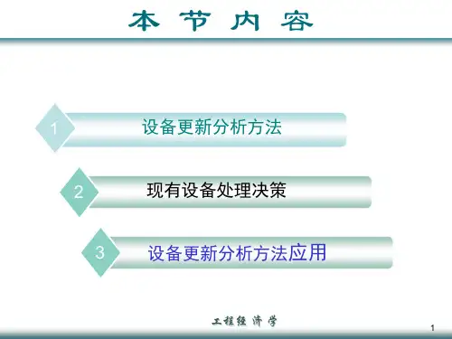 设备更新分析方法及其应用ppt课件