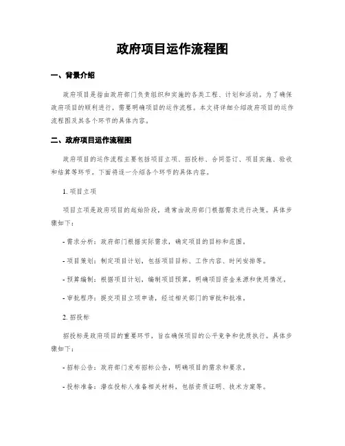政府项目运作流程图