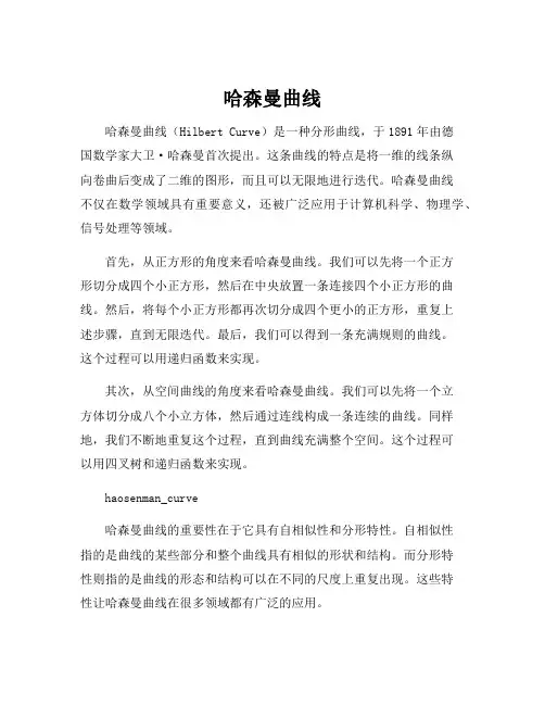 哈森曼曲线