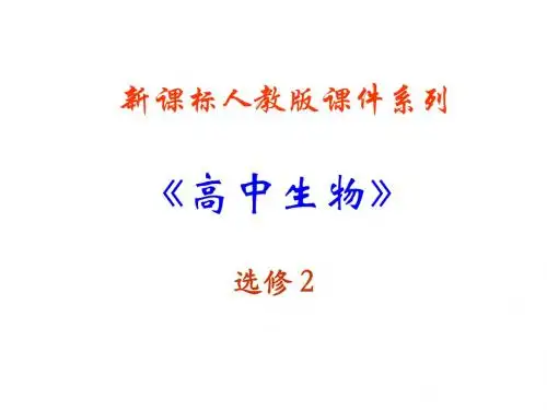 高二生物(新人教版)选修二课件：4《生物科学与环境保护》复习