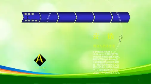 麦肯锡企业营销咨询手册(ppt 161页)