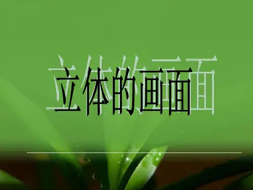 美术《立体的画面》课件