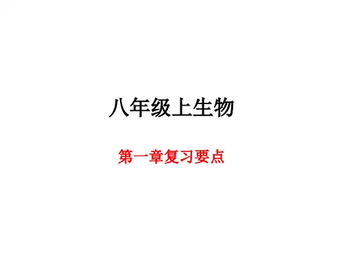 八年级上生物复习要点第一章