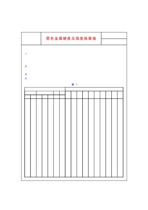 GB1172-74——金属硬度与强度换算