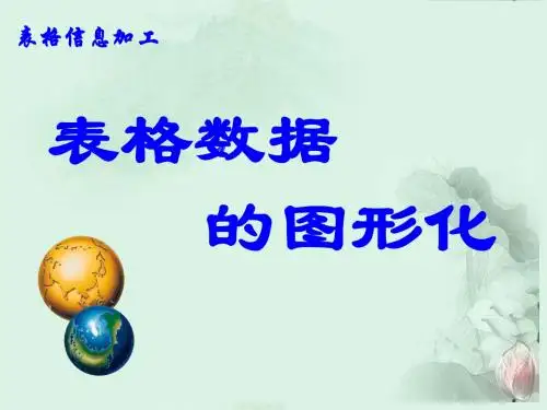 山东省实验中学高一信息技术 表格数据的图形化课件 新人教版