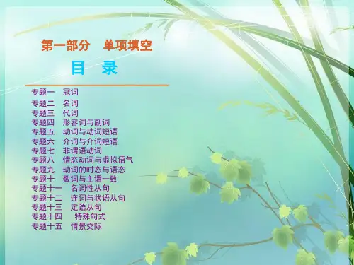 成人高考英语语法复习 [共371张] PPT课件 图文