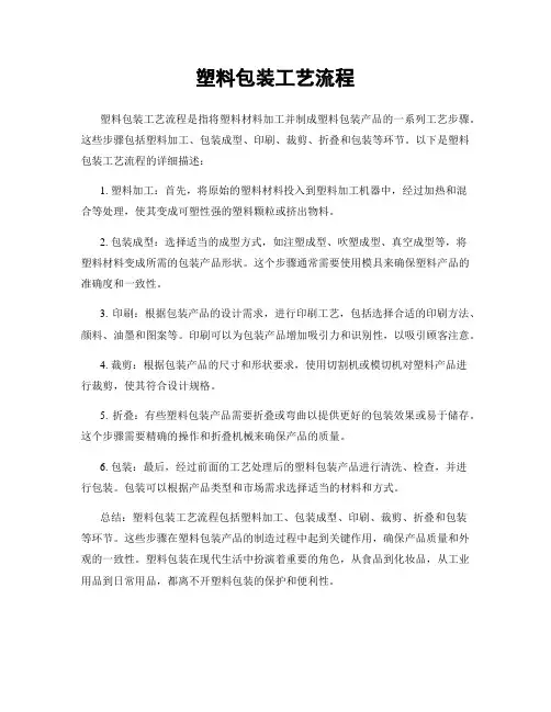 塑料包装工艺流程