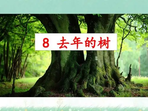 《去年的树》课件 人教部编版三年级语文上册课件九
