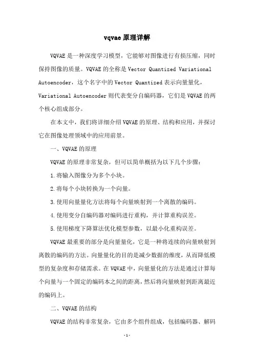 vqvae原理详解