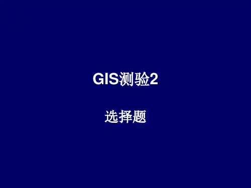 GIS(地理信息系统)试题及答案