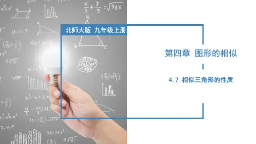 4.7 相似三角形的性质(课件)九年级数学上册(北师大版)