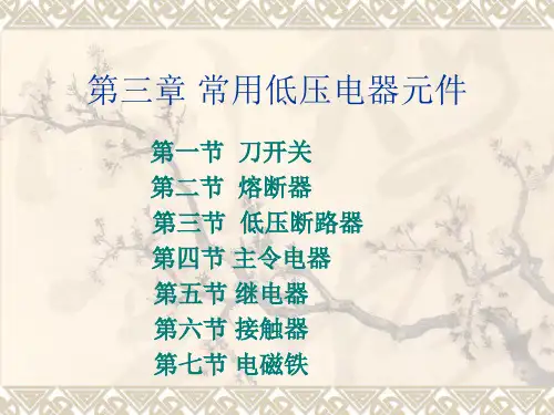 第三章 常用低压电器元件