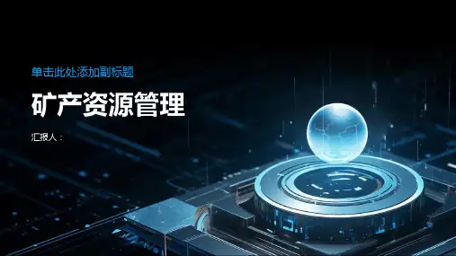 《矿产资源管理》课件