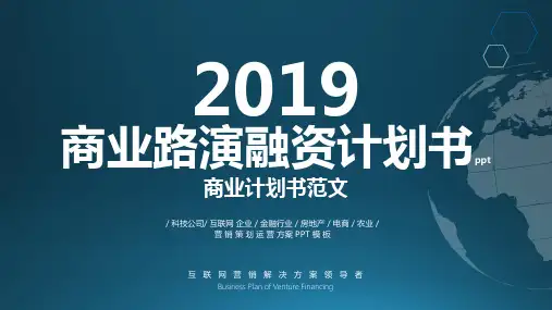 天使融资计划书ppt