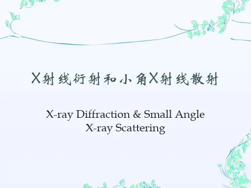X射线衍射和小角X射线散射