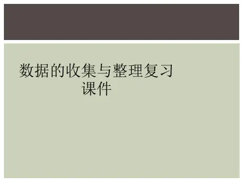 数据的收集与整理复习课件