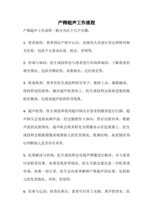产筛超声工作流程