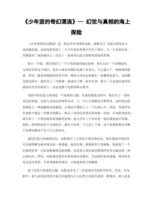 《少年派的奇幻漂流》— 幻觉与真相的海上探险