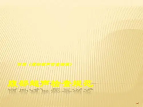 腹部超声标准ppt课件