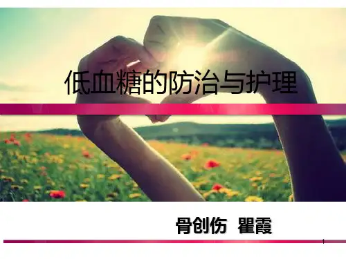 低血糖的预治与护理PPT课件