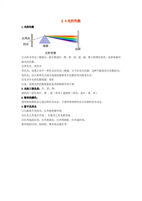 沪教版（上海）物理 八年级上册 各课同步知识点清单（12份）