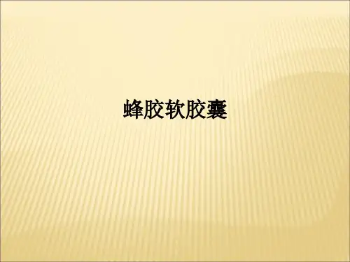 蜂胶软胶囊ppt课件