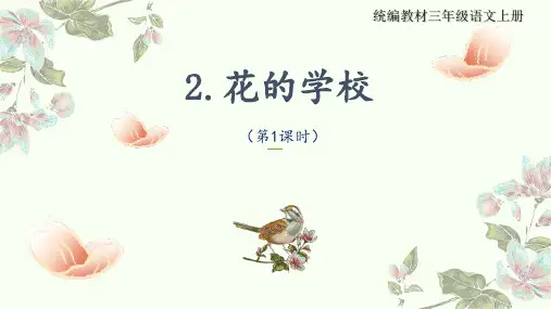 《花的学校》ppt课件
