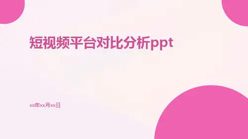 短视频平台对比分析ppt