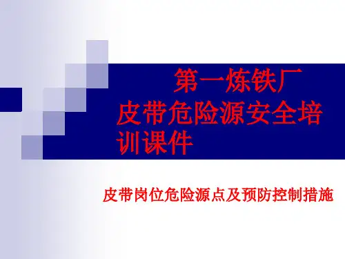 皮带岗位危险源点及预防控制措施