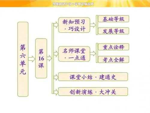 高中历史 第六单元 第16课 三民主义的形成和发展课件 新人教版必修3