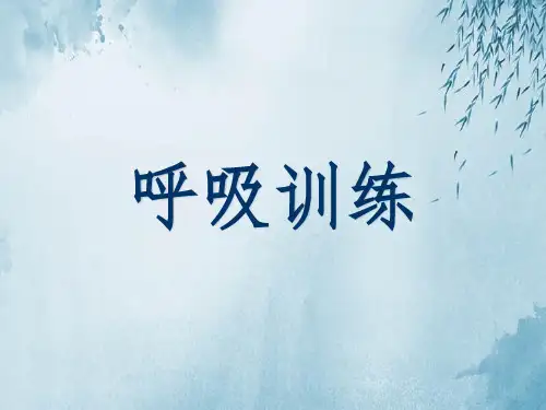 呼吸训练ppt