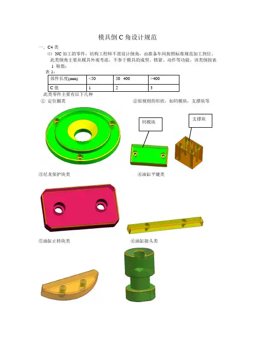 模具倒角设计规范