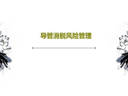导管滑脱风险管理20页PPT