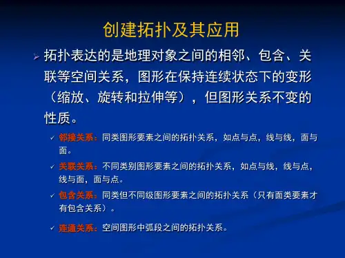 拓扑创建及其应用