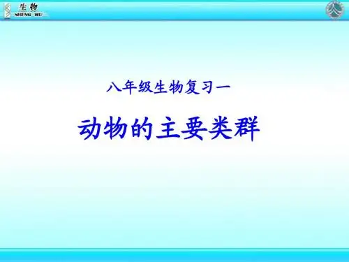 动物的主要类群