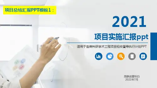 项目实施汇报ppt