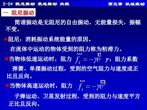 5-5阻尼振动 受迫振动 共振
