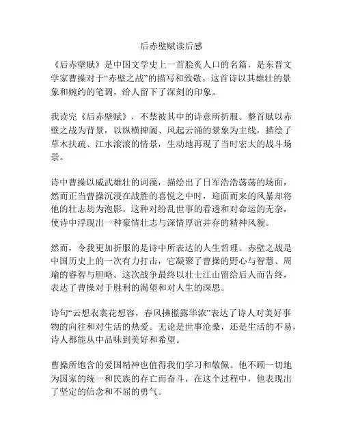 后赤壁赋读后感
