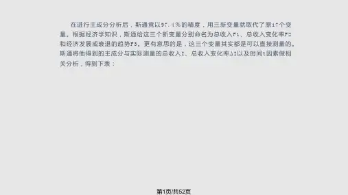主成分分析数学建模PPT课件