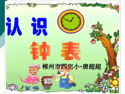 认识时钟PPT