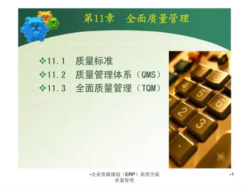 企业资源规划ERP原理全面质量管理课件