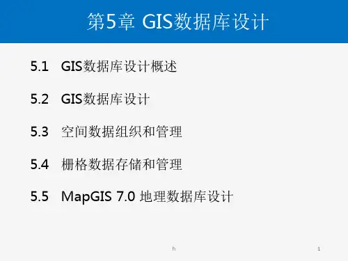 《GIS数据库设计》PPT课件
