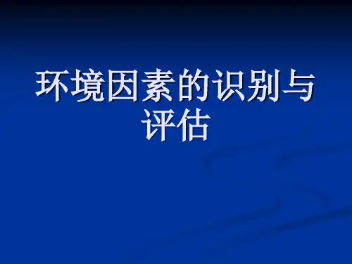 环境因素的识别与评估