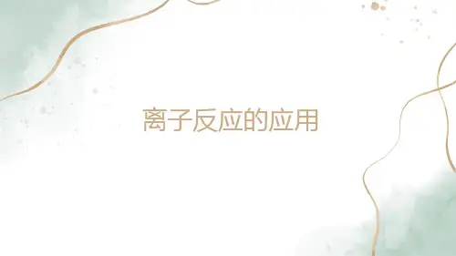离子反应的应用课件-高一上学期化学鲁科版(2019)必修第一册