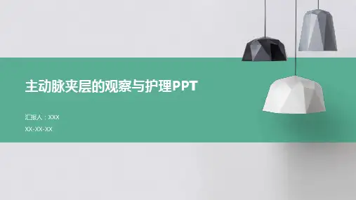 主动脉夹层的观察与护理PPT