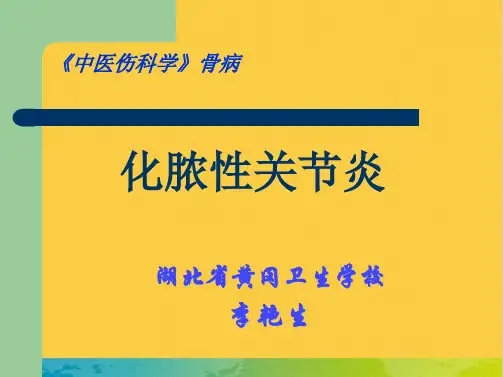 第二节 化脓性关节炎全套PPT