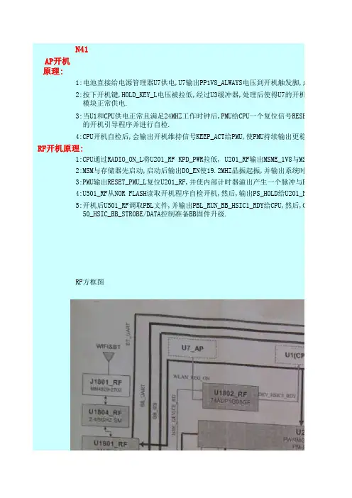 Iphone5开机原理和射频方框图