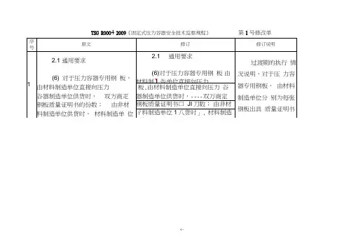 TSG+R0004《固定式压力容器安全技术监察规...