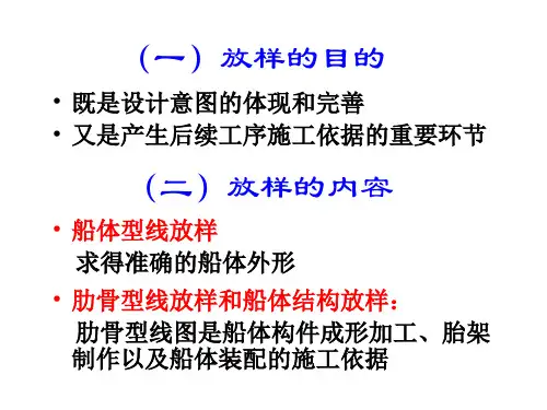 船舶建造工艺04船体放样PPT课件