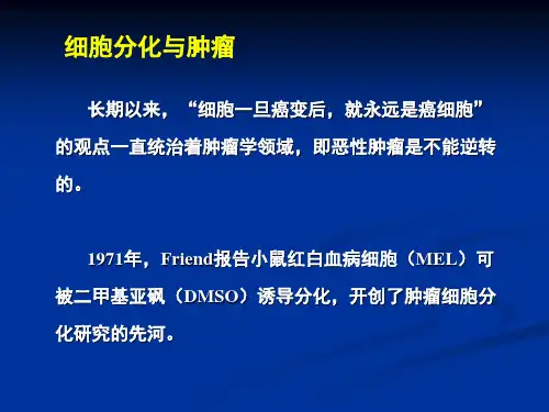肿瘤诱导分化治疗原理及临床应用
